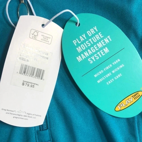 Greg Norman turquoise golf dress Medium New with Tags - Picture 6 of 9